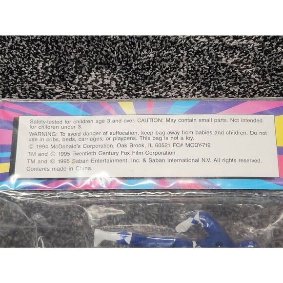 Power Rangers The Movie Blue Ranger with Wolf Ninjazord - Picture 3 of 9